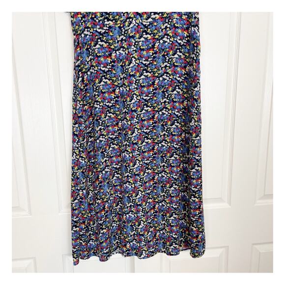 Boden Tessa Ditsy Floral Puff Sleeve Midi Dress Viscose Multi Color Sz 12L - Picture 4 of 11